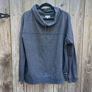 SIMPLY SOUTHERN Charcoal Gray Cowl‎ Neck Sweatshirt Cozy Loungewear XL